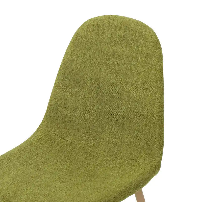 Mid-Century Upholstered Dining Chairs with Iron Legs, Set of 2