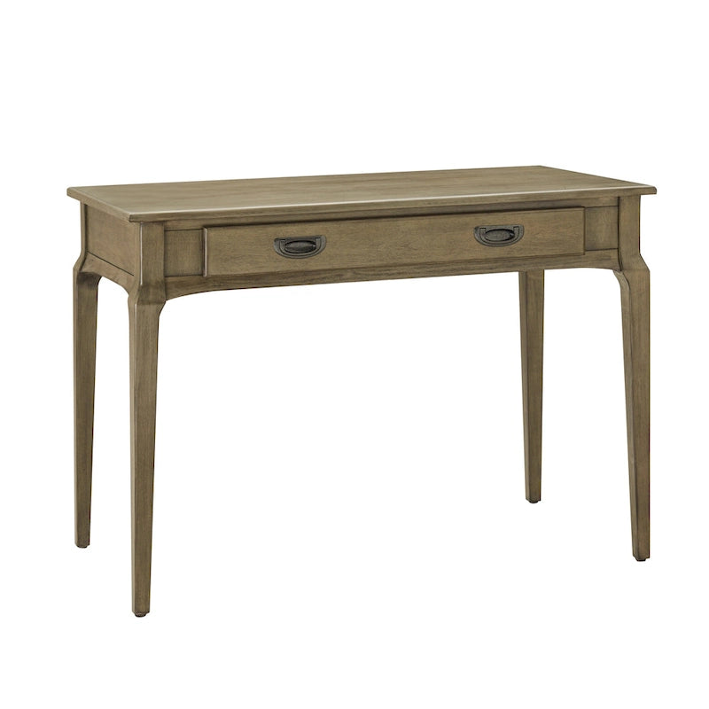 Solid Wood Laptop Writing Desk with Drop Front Keyboard Drawer