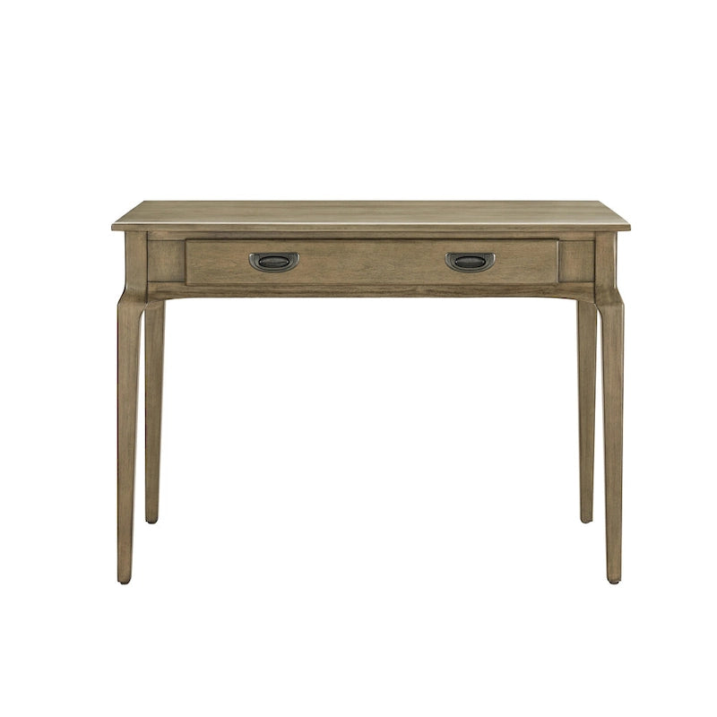 Solid Wood Laptop Writing Desk with Drop Front Keyboard Drawer