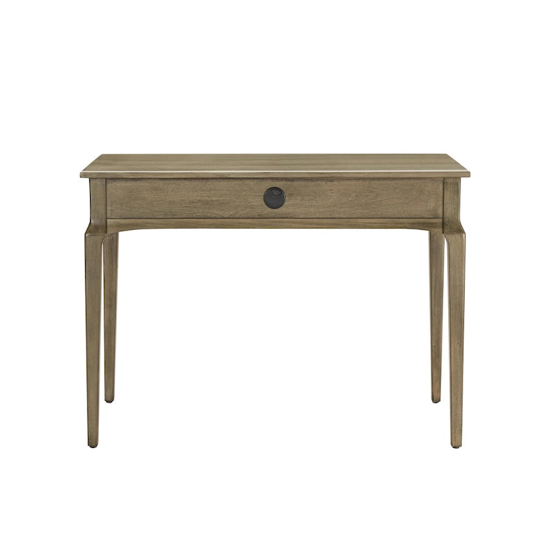 Solid Wood Laptop Writing Desk with Drop Front Keyboard Drawer
