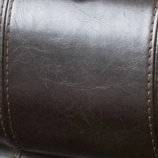 Faux Leather Glider Recliner Club Chair with Plush Cushions