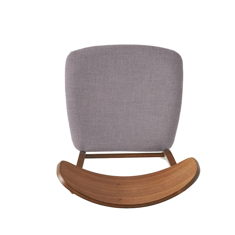 Fabric-Upholstered Wood Dining Chairs with Cushioned Seat, Set of 2