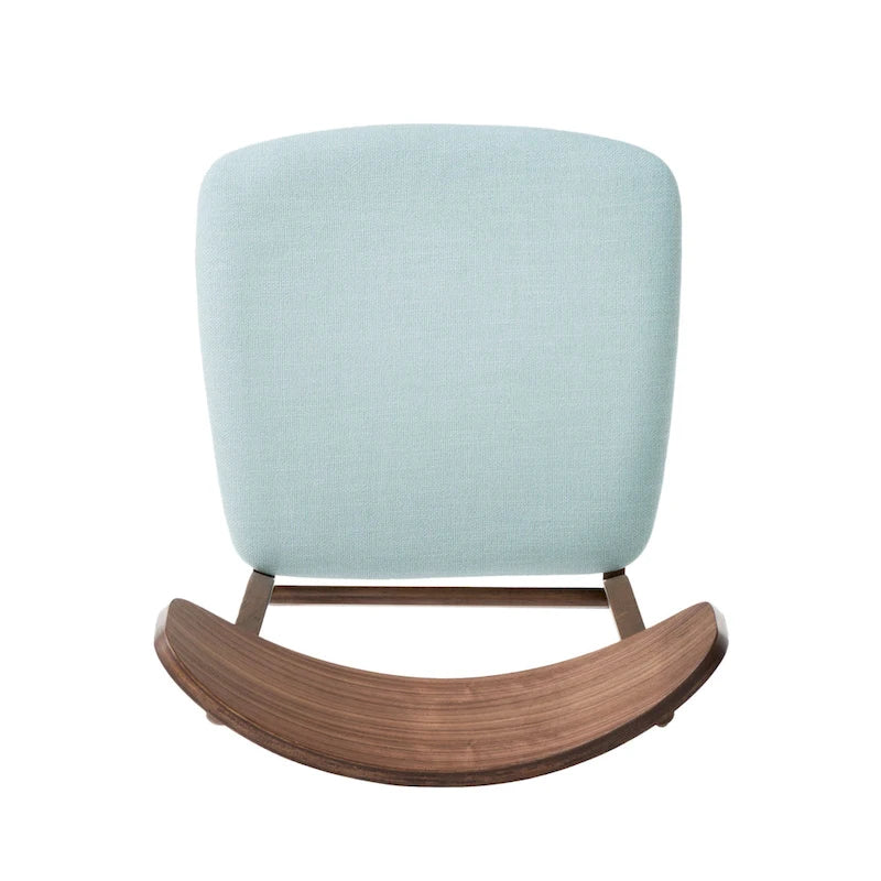 Fabric-Upholstered Wood Dining Chairs with Cushioned Seat, Set of 2