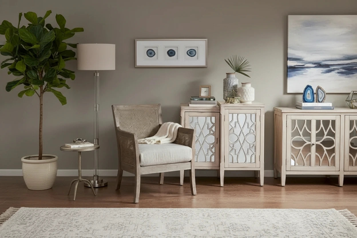 Madison Park Blaine Cane Armchair