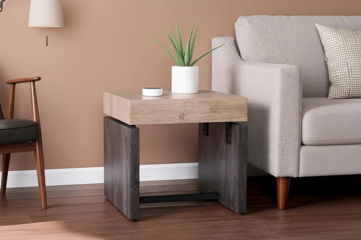 SEI Furniture Hedgefield Duo-Tone Side Table