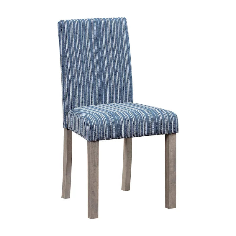 Boucle Upholstered Dining Chairs with Driftwood Legs, Set of 2