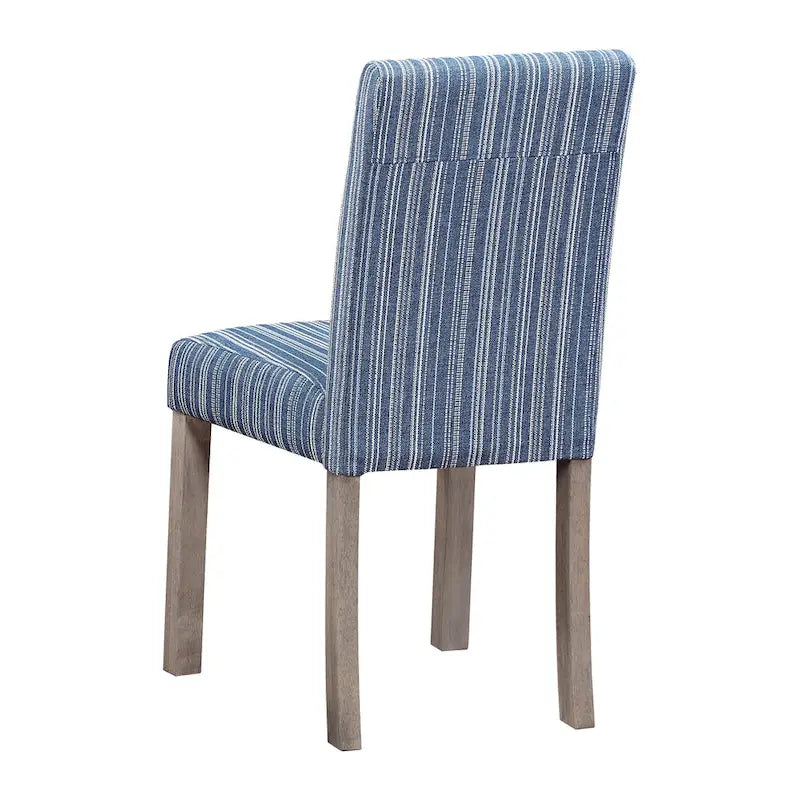 Boucle Upholstered Dining Chairs with Driftwood Legs, Set of 2