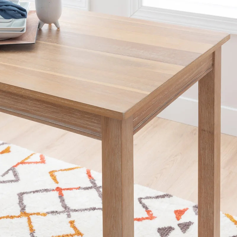 36-Inch Counter Height Pub Table with Solid Rubberwood Base, Seats 4