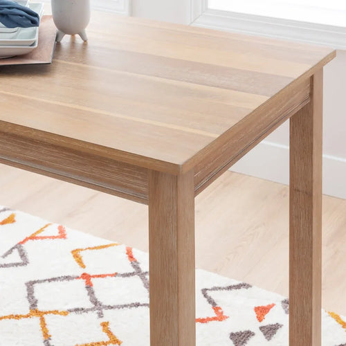 36-Inch Counter Height Pub Table with Solid Rubberwood Base, Seats 4