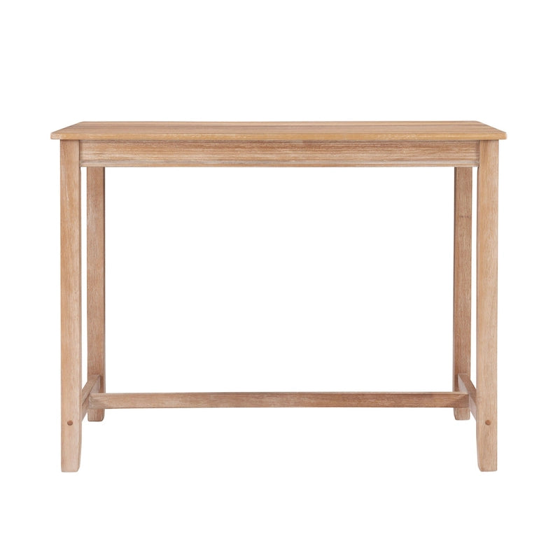 36-Inch Counter Height Pub Table with Solid Rubberwood Base, Seats 4