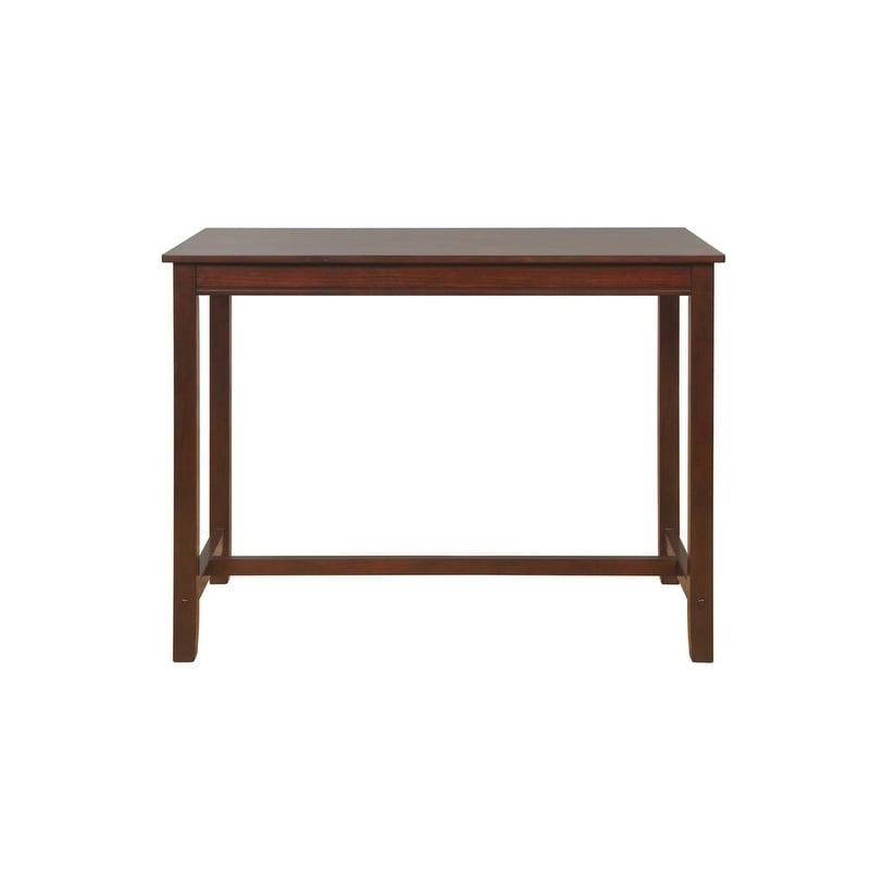 36-Inch Counter Height Pub Table with Solid Rubberwood Base, Seats 4