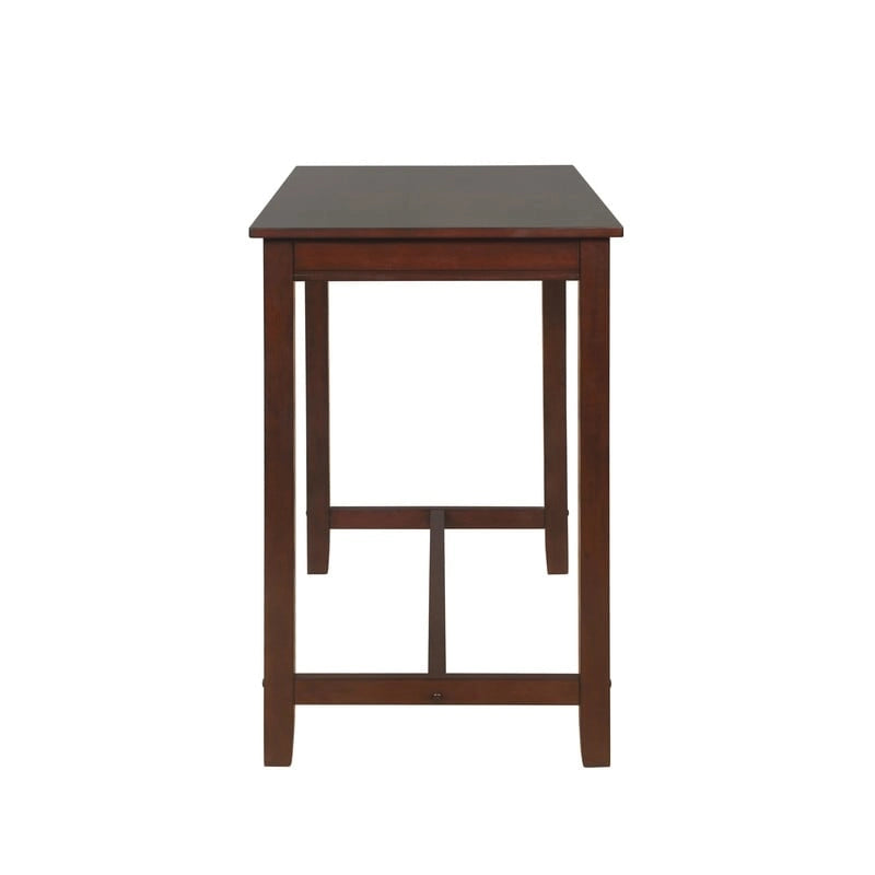 36-Inch Counter Height Pub Table with Solid Rubberwood Base, Seats 4