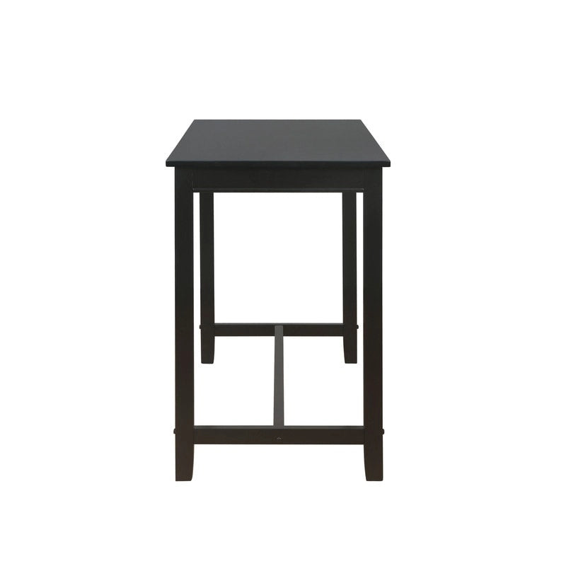 36-Inch Counter Height Pub Table with Solid Rubberwood Base, Seats 4