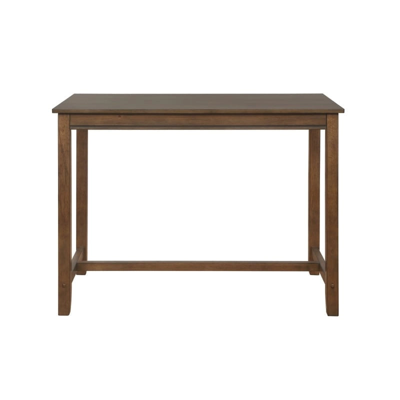 36-Inch Counter Height Pub Table with Solid Rubberwood Base, Seats 4