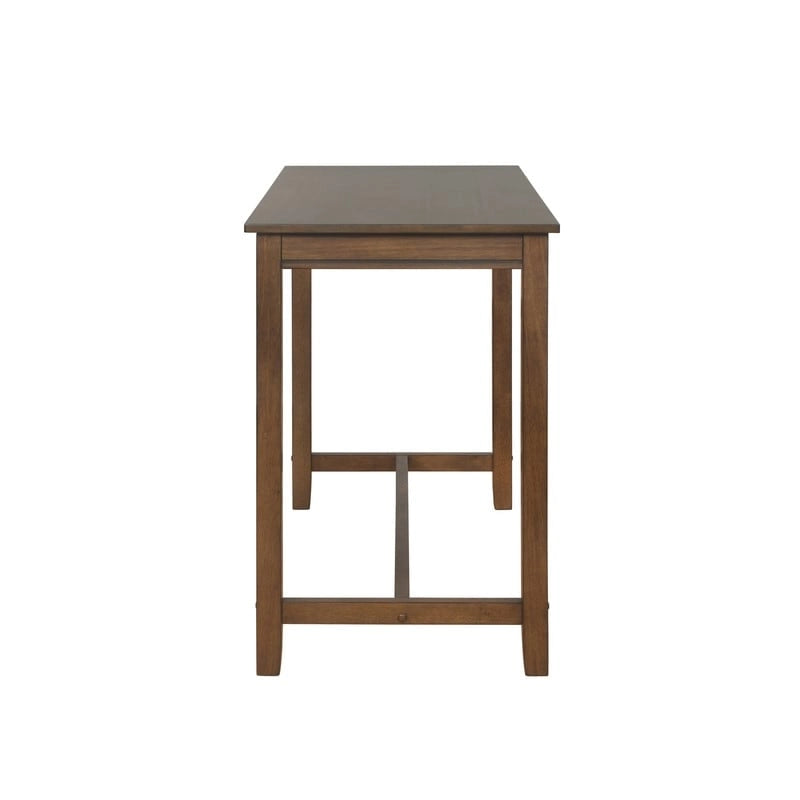 36-Inch Counter Height Pub Table with Solid Rubberwood Base, Seats 4