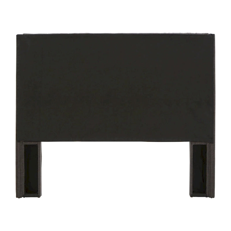 Full Size Wingback Button-Tufted Headboard with Linen Upholstery and Poplar Wood Frame