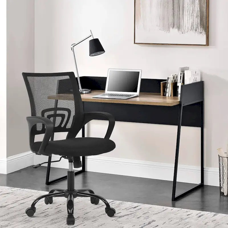 Ergonomic Mesh Back Swivel Office Chair with Adjustable Height and Rocking Function