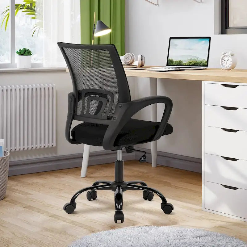 Ergonomic Mesh Back Swivel Office Chair with Adjustable Height and Rocking Function