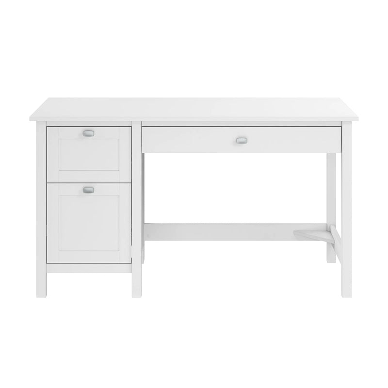 54-Inch Computer Desk with File Drawer, Keyboard Tray, and Box Drawer