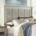 Heartland Antique White King Decorative Panel Headboard