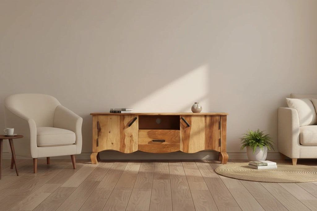 vidaXL TV Stand 45.3x11.8x16.5 Solid Wood