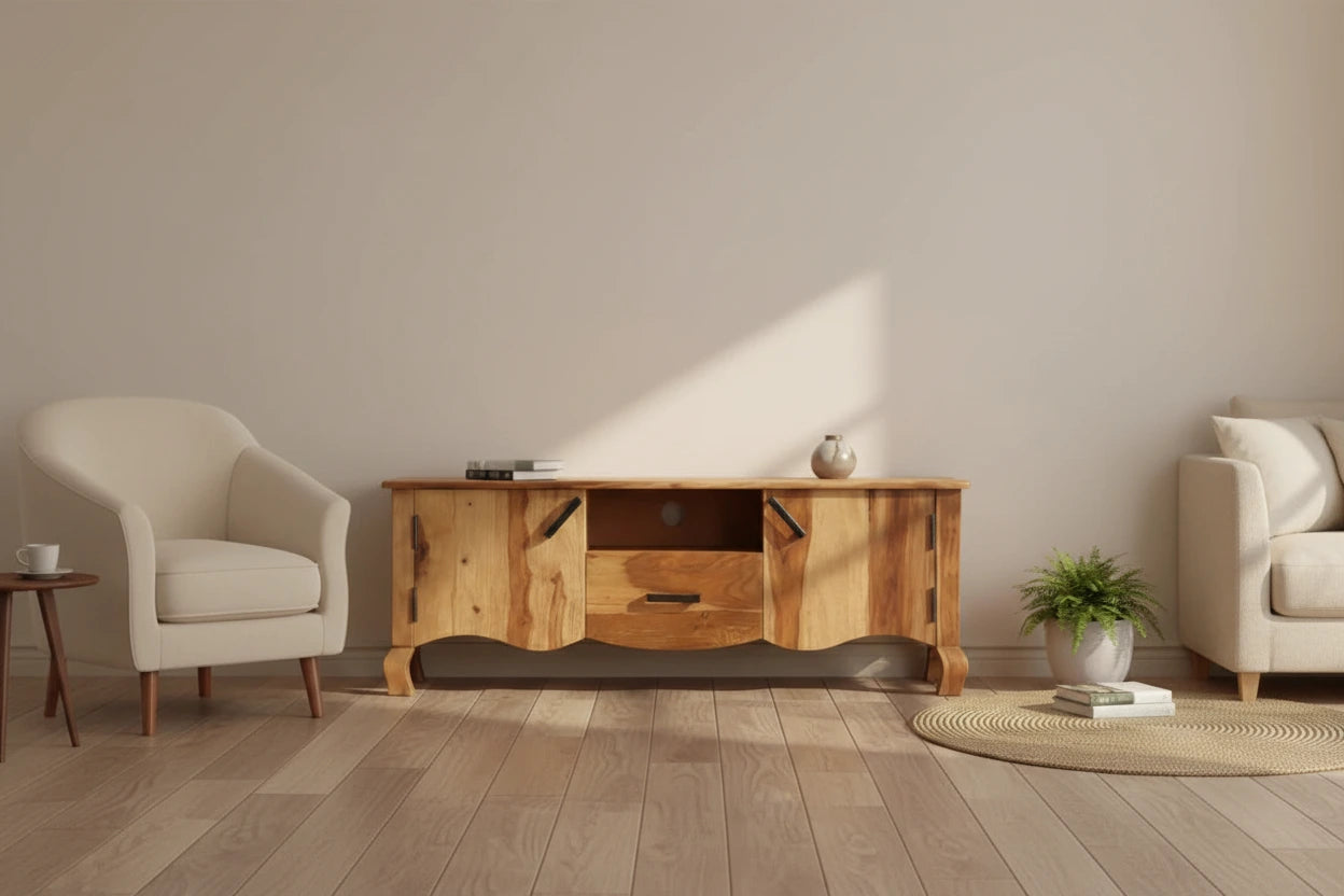 vidaXL TV Stand 45.3x11.8x16.5 Solid Wood