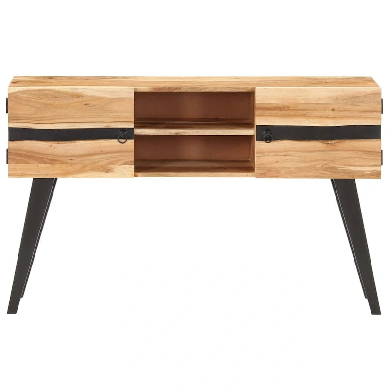 vidaXL Sideboard 47.2x11.8x29.5 Solid Acacia Wood