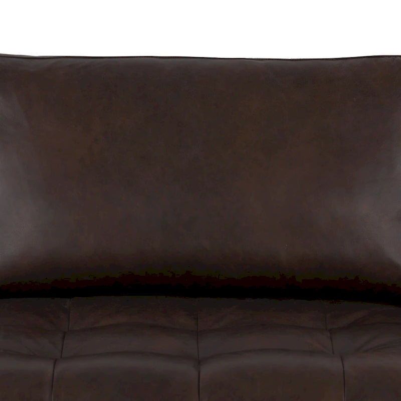 104-Inch Right-Facing Sectional Sofa in Full-Grain Italian Leather with Chaise