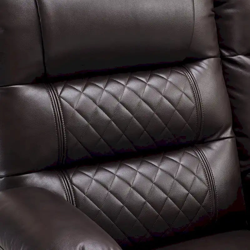 Electric Power Reclining Loveseat with Heat, Vibration Massage, USB Ports and Cup Holders