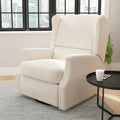 Wingback Manual Recliner Rocking Swivel Glider Chair, 3-Position, 360 Degree