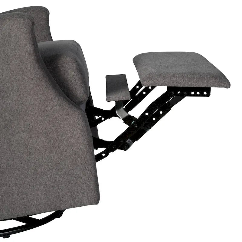 Wingback Manual Recliner Rocking Swivel Glider Chair, 3-Position, 360 Degree
