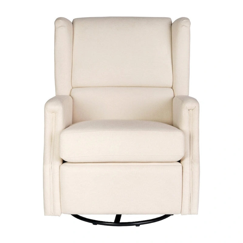 Wingback Manual Recliner Rocking Swivel Glider Chair, 3-Position, 360 Degree
