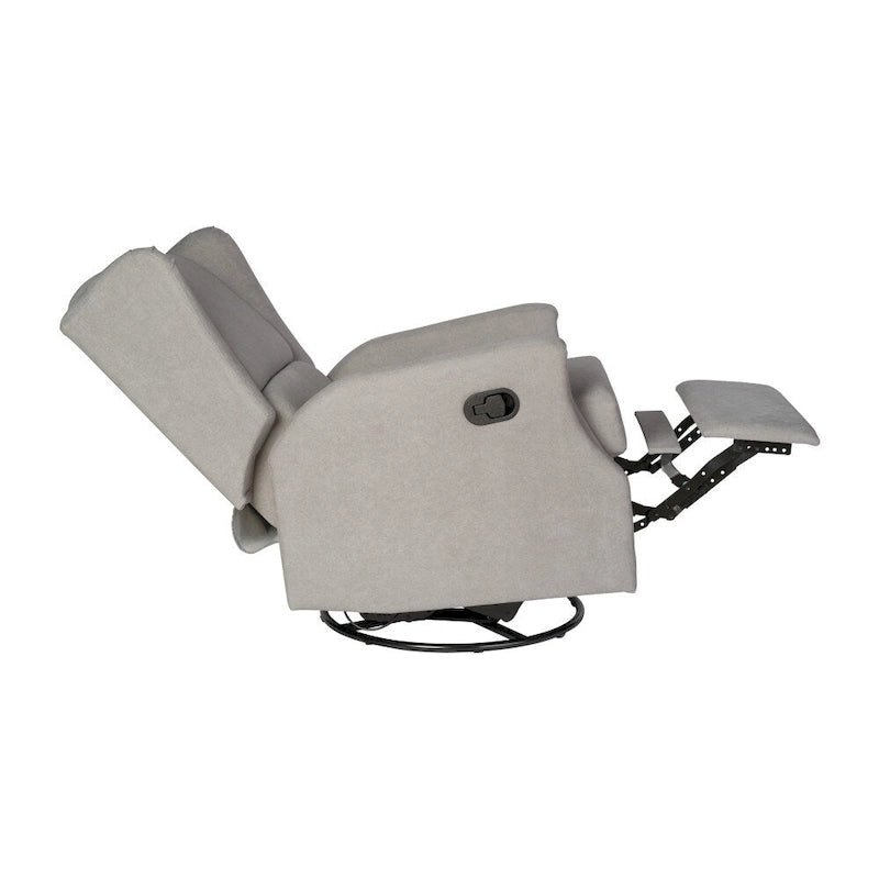 Wingback Manual Recliner Rocking Swivel Glider Chair, 3-Position, 360 Degree