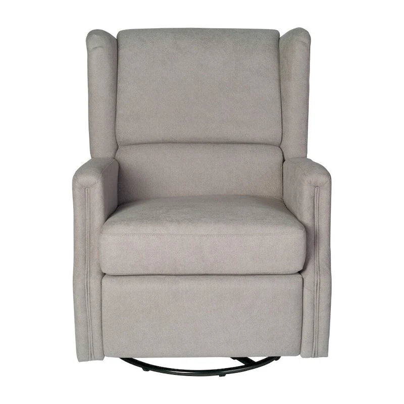 Wingback Manual Recliner Rocking Swivel Glider Chair, 3-Position, 360 Degree