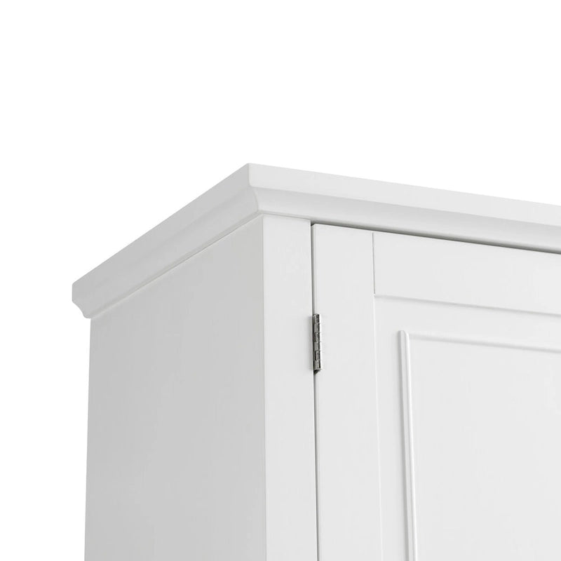 Tall Bathroom Storage Cabinet with 4 Doors, 1 Drawer and Adjustable Shelf